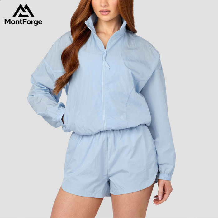 Custom Polyester Windproof Jacket Manufacturer |Running Fitness Tracksuit supplier