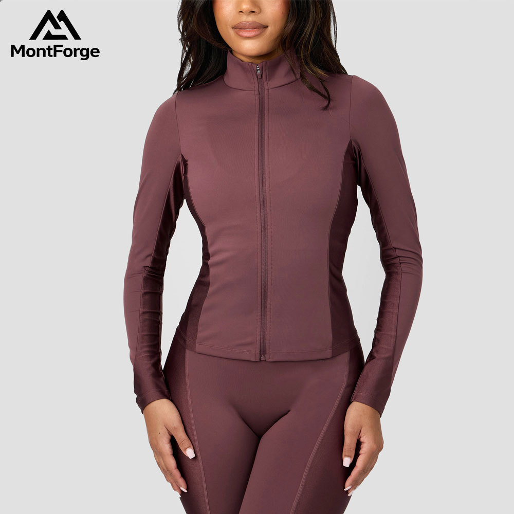 Custom Slim Zip up Gym Fitness Jacket Manufacturer