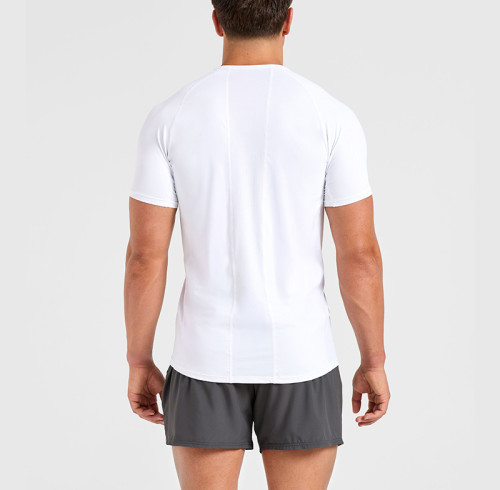 Custom Compression Relaxed T Shirt Manufacturer  |  86% Polyester 14% Elastane Comfortable regular fit with short sleeves