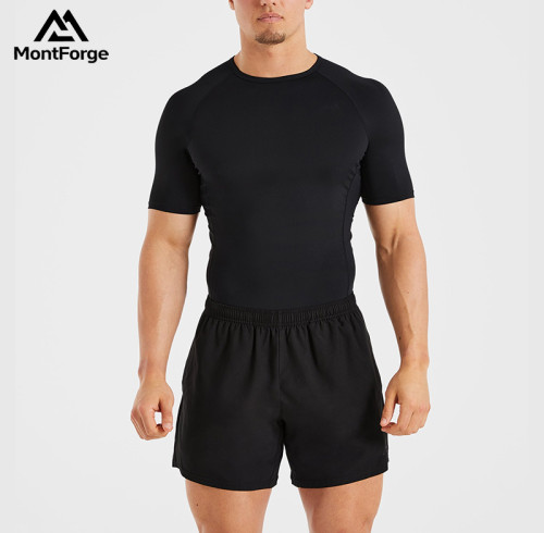 Custom Compression T Shirt Manufacturer  |  88% Nylon 12% Elastane Compressive body fit with shortsleeves