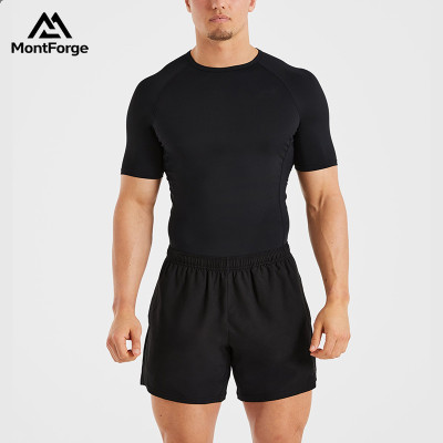 Custom Compression T Shirt Manufacturer  |  88% Nylon 12% Elastane Compressive body fit with shortsleeves