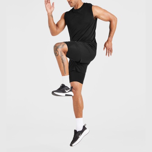 Custom Essential Base Layer Shorts Manufacturer  |  Athletic Double-Layer Running Shorts factory