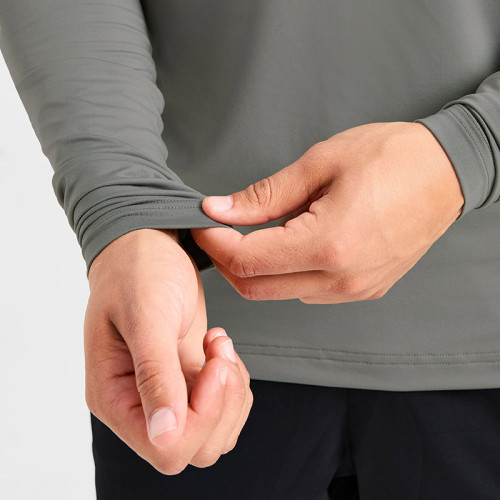 Custom Long Sleeve T Shirt Manufacturer  |  Men Long Sleeve Sports Workout Compression T-Shirt factory