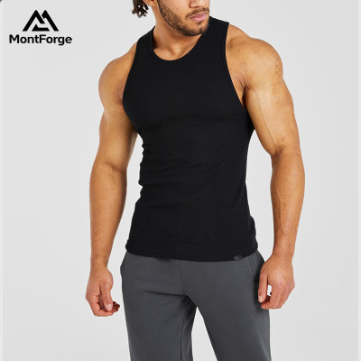 Custom Ribbed Tank Top Manufacturer  |  Training Outdoor Fitness Compression Tank Top factory