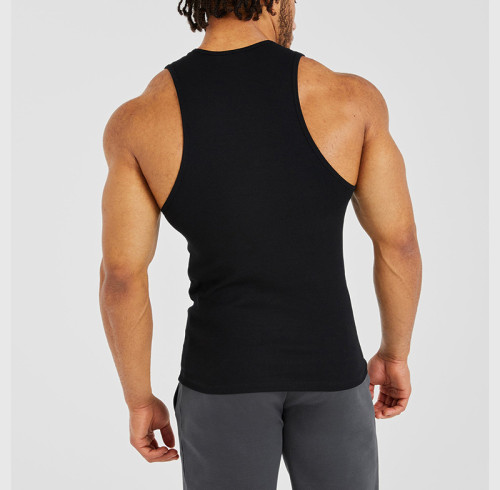Custom Ribbed Tank Top Manufacturer  |  Training Outdoor Fitness Compression Tank Top factory