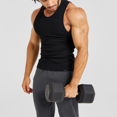 Custom Ribbed Tank Top Manufacturer  |  Training Outdoor Fitness Compression Tank Top factory