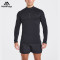 Custom Seamless 1/4 Zip Pullover Manufacturer  |  Fitness Long Sleeve Zip Up Men Sports T-Shirt  Supplier