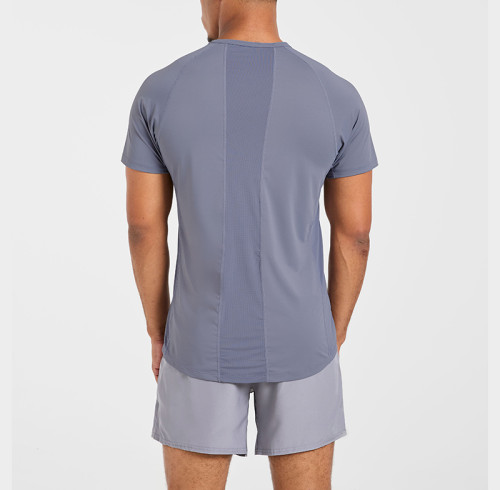 Custom Eco-friendly Relaxed T Shirt Manufacturer  |  Slim Fit Short Sleeve Eco-friendly Slate Grey Supplier