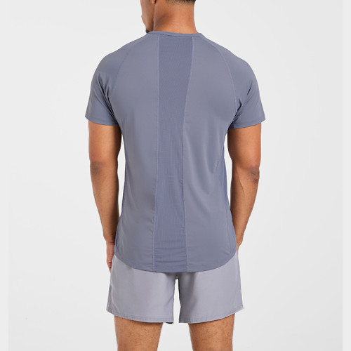 Custom Eco-friendly Relaxed T Shirt Manufacturer  |  Slim Fit Short Sleeve Eco-friendly Slate Grey Supplier