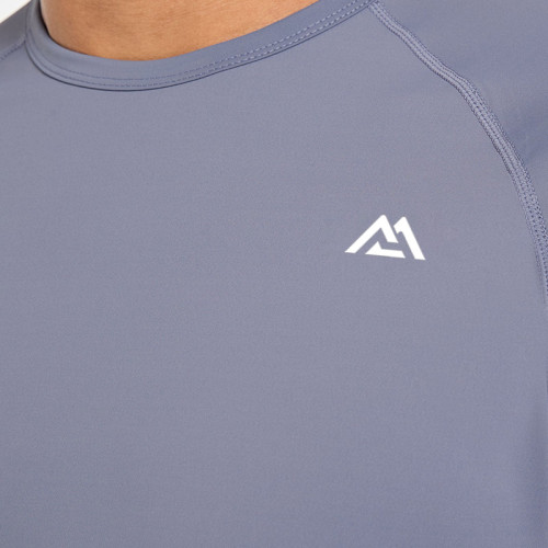 Custom Eco-friendly Relaxed T Shirt Manufacturer  |  Slim Fit Short Sleeve Eco-friendly Slate Grey Supplier