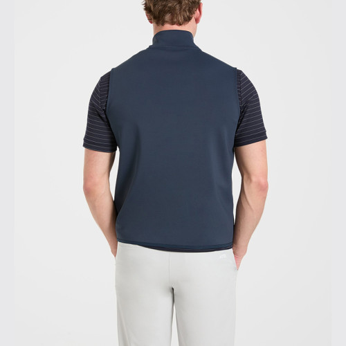 Custom Men's Quarter-Zip Golf Vest Manufacturer | Performance Sleeveless Jacket Supplier
