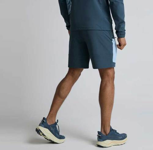 Men's Sports Shorts Supplier |  Activewear Contrasting Side Panels Cargo Pocket Shorts