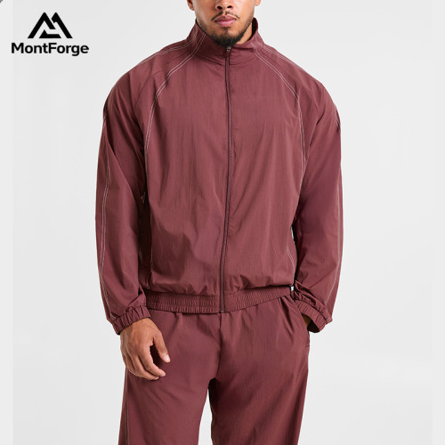 Men Lightweight Windbreaker Manufacturer | Custom Nylon Track Jacket Supplier