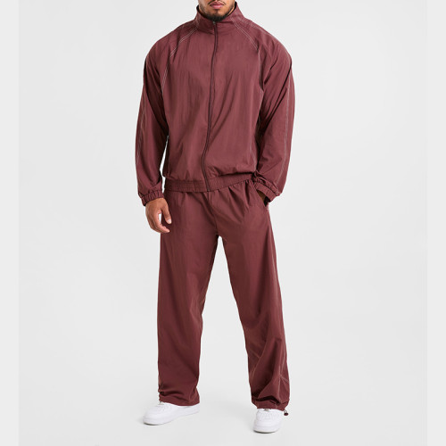 Men Lightweight Windbreaker Manufacturer | Custom Nylon Track Jacket Supplier