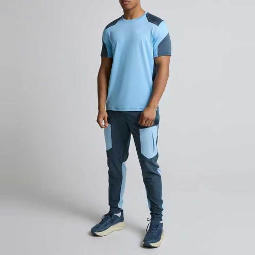 Custom Summer Men's Tee Manufacturer | Performance Panel Color T Shirts For Men