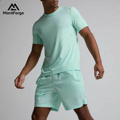 Custom Summer Men's Shorts Tee Manufacturer | Activewear 2 pieces Set for Men