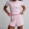 Custom Logo Summer 2 Pieces Set Manufacturer | Activewear Women's T Shirts & Shorts Set