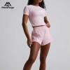 Custom Logo Summer 2 Pieces Set Manufacturer | Activewear Women's T Shirts & Shorts Set