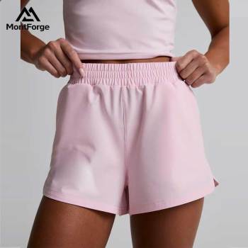 Custom Logo Quick Dry Shorts Manufacturer | Polyester Women's Gym Shorts
