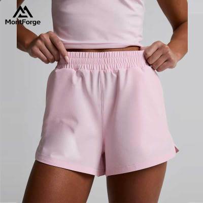 Custom Logo Quick Dry Shorts Manufacturer | Polyester Women's Gym Shorts