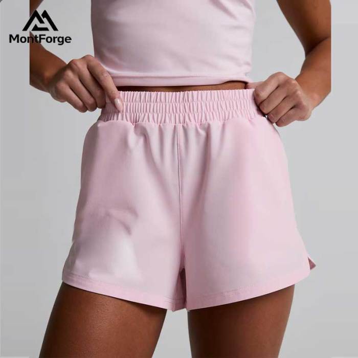 Custom Logo Quick Dry Shorts Manufacturer | Polyester Women's Gym Shorts