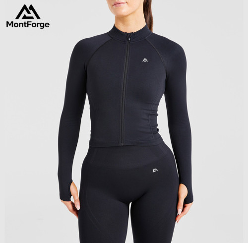 Seamless WorkOut Sports Jacket Manufacturer |Women's Yoga Gym Fitness Supplier