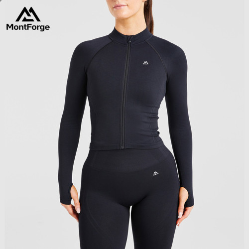 Seamless WorkOut Sports Jacket Manufacturer |Women's Yoga Gym Fitness Supplier