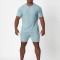 Wholesale Men's Towel Terry T-Shirt & Shorts Set | Casual Athleisure Set Manufacturer