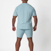 Wholesale Men's Towel Terry T-Shirt & Shorts Set | Casual Athleisure Set Manufacturer