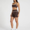 Square Neck Sports Bra Biker Shorts Set | Custom Gym Wear Manufacturer