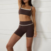 Square Neck Sports Bra Biker Shorts Set | Custom Gym Wear Manufacturer