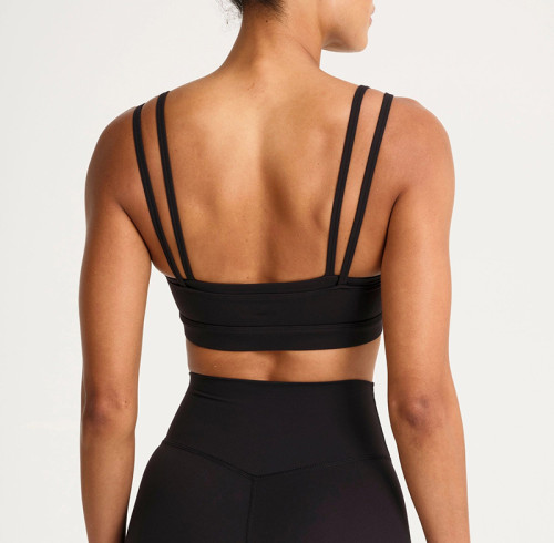 Supportive Double Strap Yoga Bra | Custom Logo Private Label Activewear