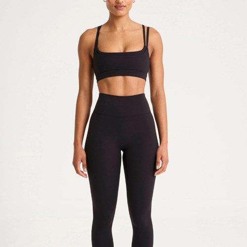 Supportive Double Strap Yoga Bra | Custom Logo Private Label Activewear