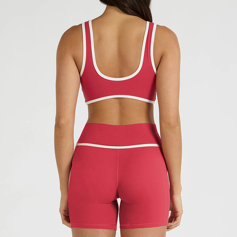 Custom U-Back Sports Bra with Trim