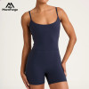 Custom Adjustable Strap Athletic Bodysuit | Private Label All-in-One Yoga Jumpsuit