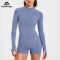 Custom Seamless Full Zip Jacket Manufacturer  |  Training Gym Women Full Zip Jacket factory
