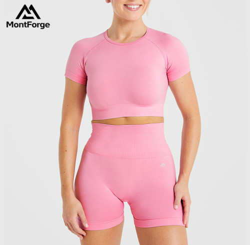 Custom Seamless Crop Top Manufacturer  |  Training Gym Women Crop Top factory