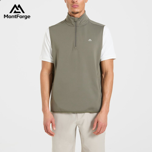 Custom Precision 1/4 Zip Vest | Lightweight Performance Gilet for Golf and Outdoor Exploration