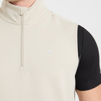 Private Label Men's Technical 1/4 Zip Vest | Premium Performance Gilet for Apparel Design Studios