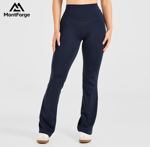 Wholesale 4-Way Stretch Flared Activewear Pant | Bulk High-Performance Gym Wear Vendor for Premium Labels