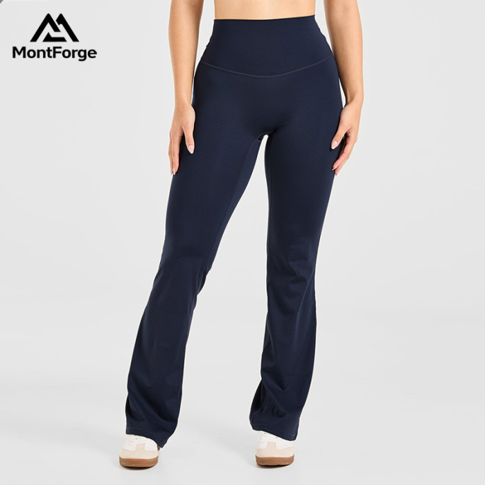 Wholesale 4-Way Stretch Flared Activewear Pant | Bulk High-Performance Gym Wear Vendor for Premium Labels