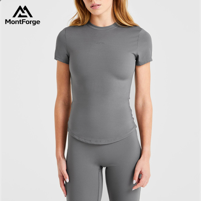 Custom Women's Sculpt T Shirt  |  performance fitness clothing wholesale