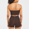 Custom Women's Staple Halterneck Crop Top  |  seamless knitting high impact sports bra wholesale