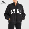 Custom Oversized Fleece Zip Up Jacket  |  zip-up jackets supplier
