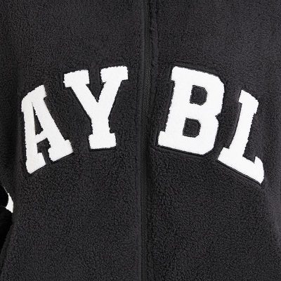 Custom Oversized Fleece Zip Up Jacket  |  zip-up jackets supplier