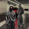 Mens Hooded Techwear Reflective Windbreaker Jacket | Techwear Reflective Jacket