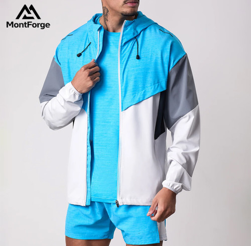 Men Lightweight Tracksuit manufacturer| Custom Color Block Activewear Supplier