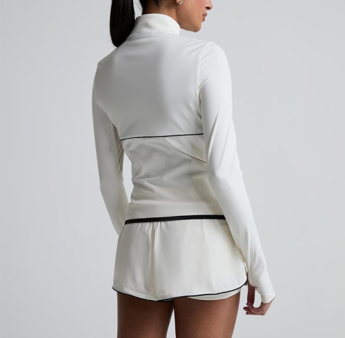 Full Zip Up Running Jacket Wholesale Sportswear Manufacturer | Zippered Yoga Women Jacket
