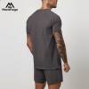 Men's Premium Cotton Raglan Sleeve Gym T-Shirt Manufacturer | Custom OEM Classic Crew Neck Workout Mens T Shirts