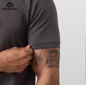 Men's Premium Cotton Raglan Sleeve Gym T-Shirt Manufacturer | Custom OEM Classic Crew Neck Workout Mens T Shirts